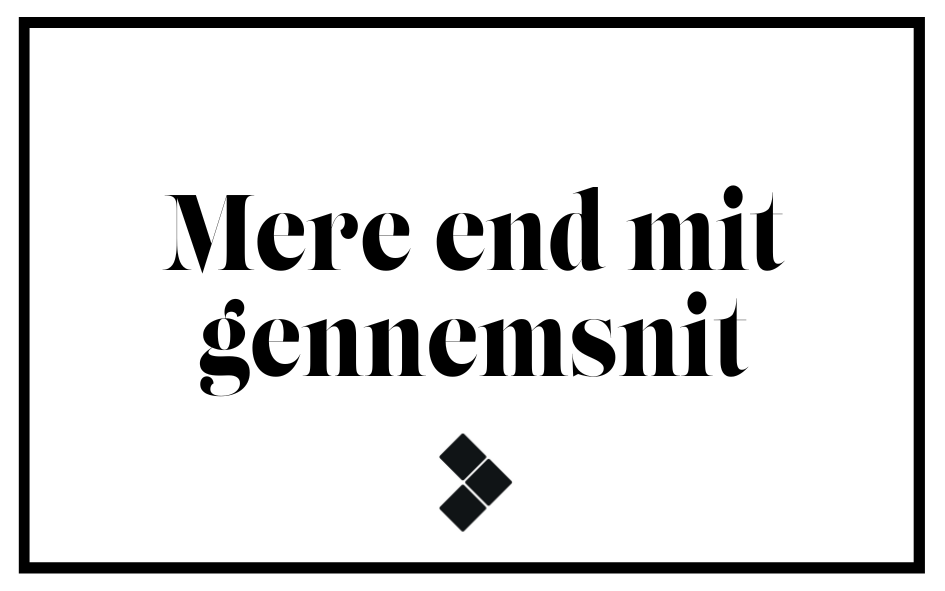 Mere end et gennemsnit-logo